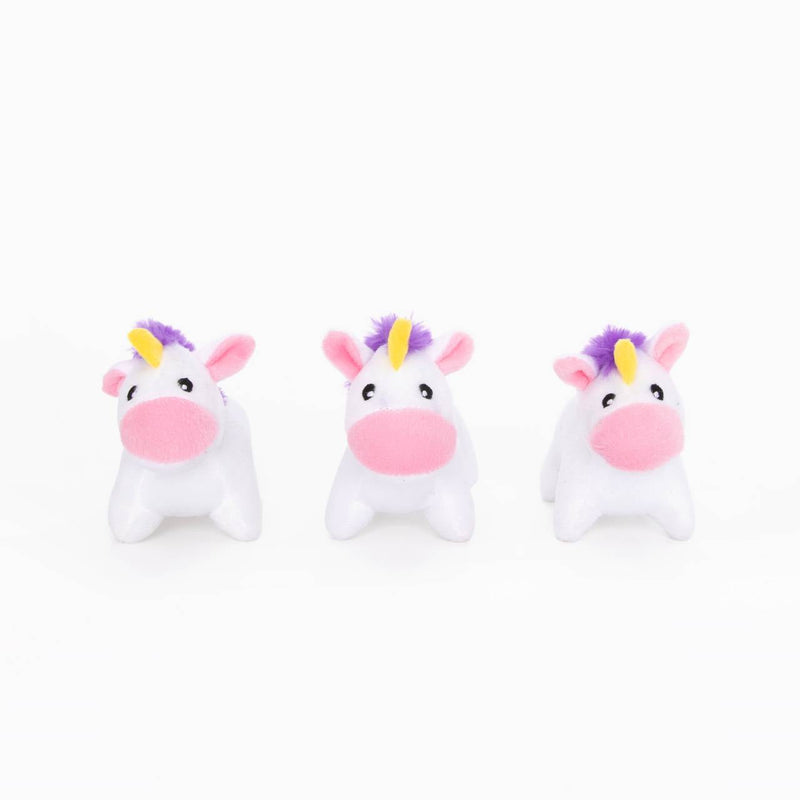 Zippy Paws Unicorn and Rainbow Burrow Dog Toy (+_+)