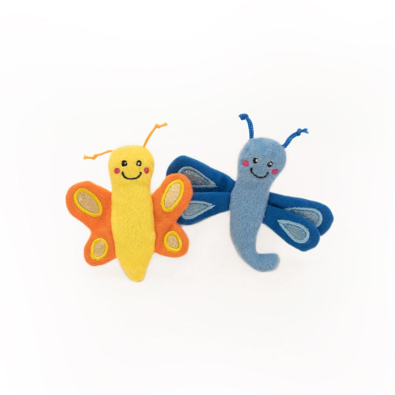 Zippy Paws Zippy Claws Catnip Butterfly and Dragonfly Cat Toy 2 Pack***