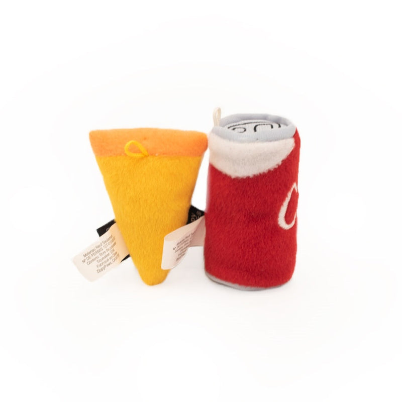 Zippy Paws Zippy Claws NomNomz Pizza and Cola Cat Toy 2 Pack***
