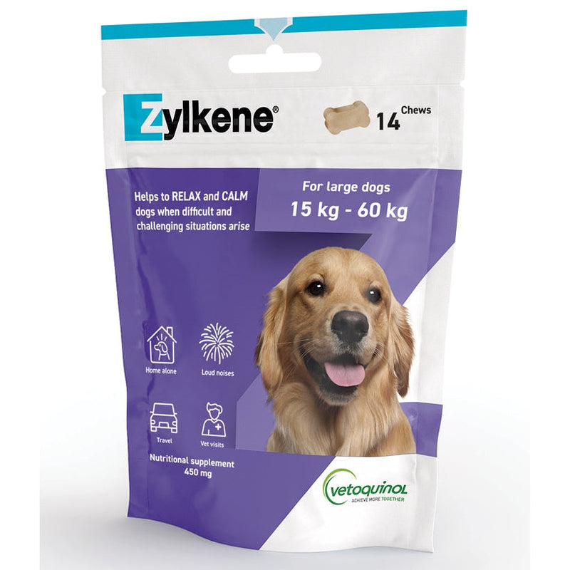 Zylkene Calming Chews for Large Dogs 450mg 14 Pack-Habitat Pet Supplies