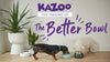 Kazoo The Better Bowl Recycled Plastic Ergonomic Dog and Cat Bowl Sage