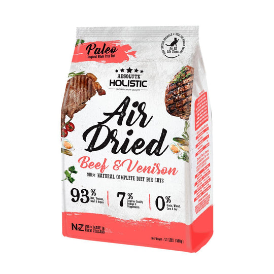 Absolute Holistic Air Dried Cat Food Beef and Venison 500g