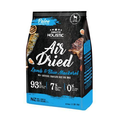 Absolute Holistic Air Dried Dog Food Lamb and Blue Mackerel 1kg-Habitat Pet Supplies