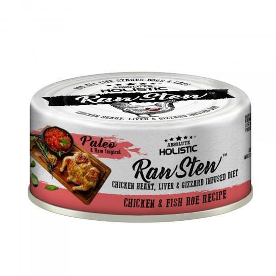 Absolute Holistic RawStew Cat Chicken & Fish Roe Wet Food 80g