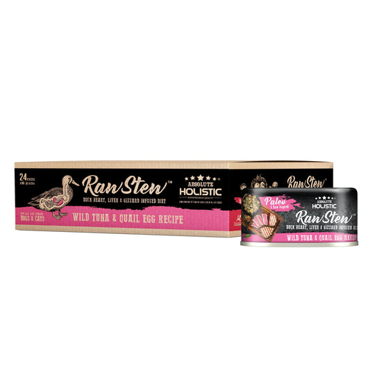 Absolute Holistic RawStew Cat Tuna and Quail Egg Wet Food 80g x 24