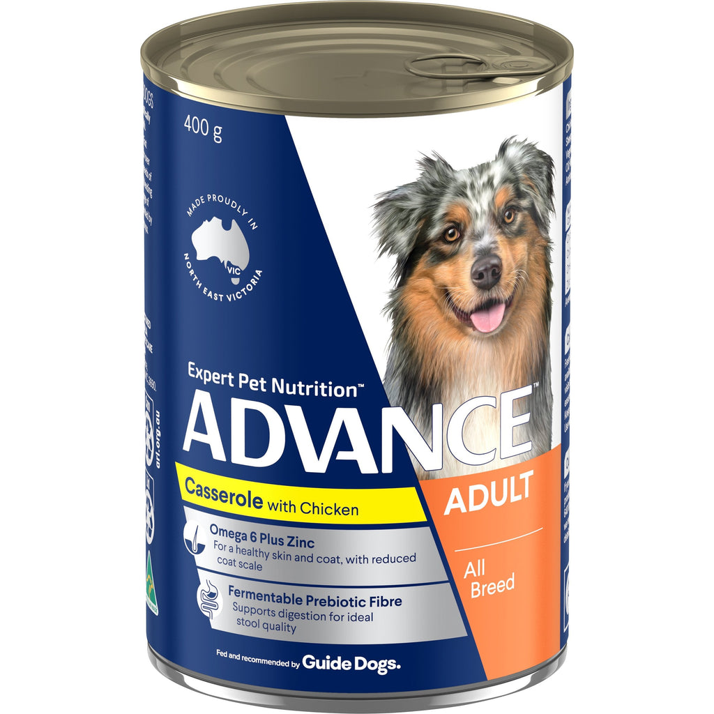 Advance Casserole with Chicken All Breed Adult Dog Wet Food 400g-Habitat Pet Supplies