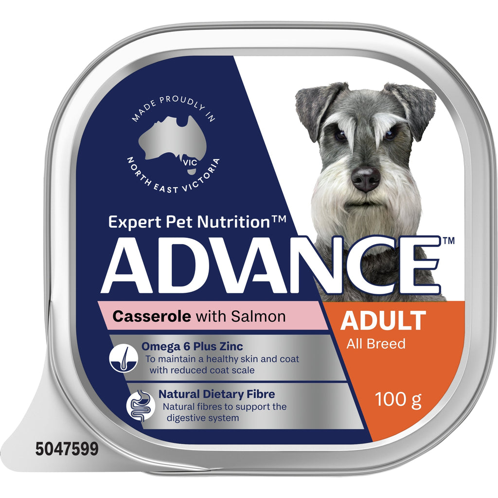 Advance Casserole with Salmon All Breed Adult Dog Wet Food 100g-Habitat Pet Supplies