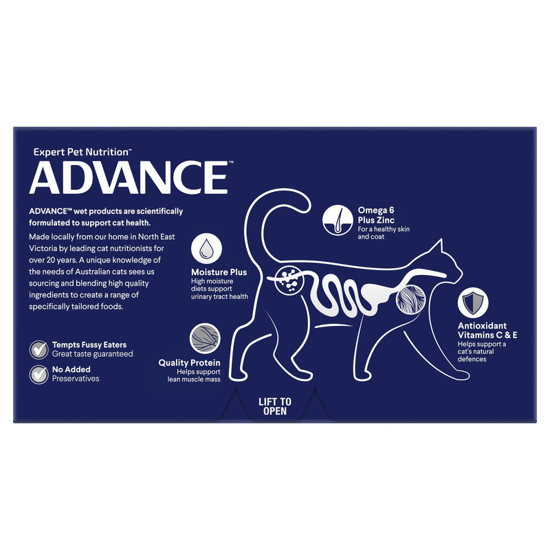 Advance Chicken and Liver Medley Adult Cat Wet Food 85g