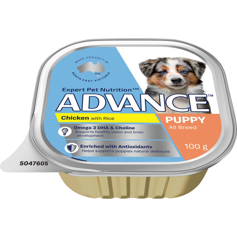 Advance Chicken and Rice All Breed Puppy Wet Food 100g