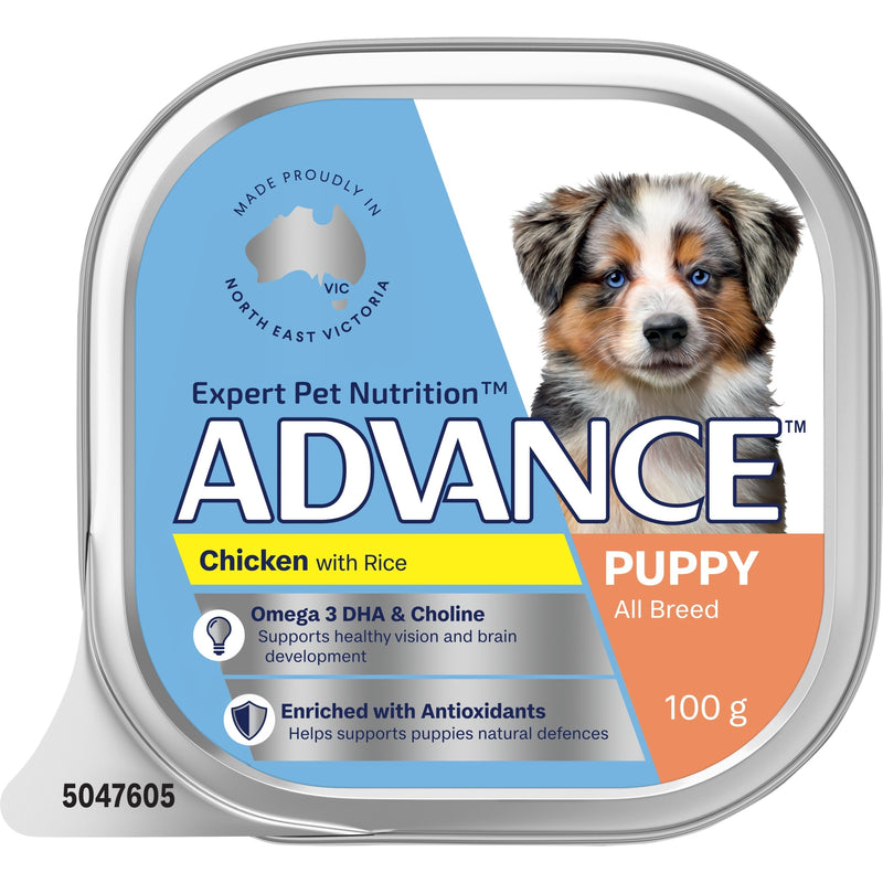 Advance Chicken and Rice All Breed Puppy Wet Food 100g x 12
