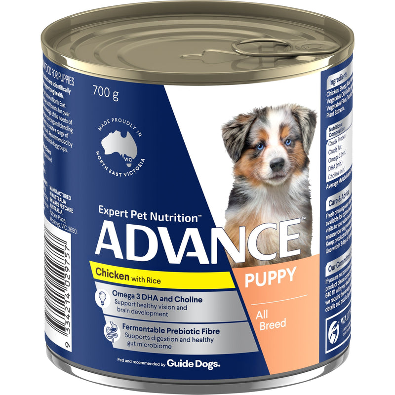 Advance Chicken and Rice All Breed Puppy Wet Food 700g-Habitat Pet Supplies