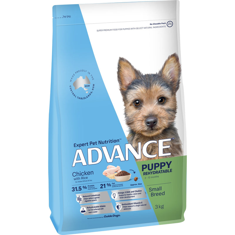 Advance Chicken and Rice Small Breed Puppy Rehydratable Dry Food 3kg-Habitat Pet Supplies