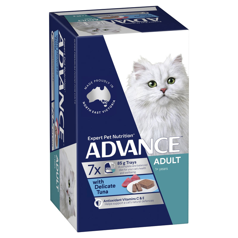 Advance Delicate Tuna Adult Cat Wet Food 85g x 7-Habitat Pet Supplies