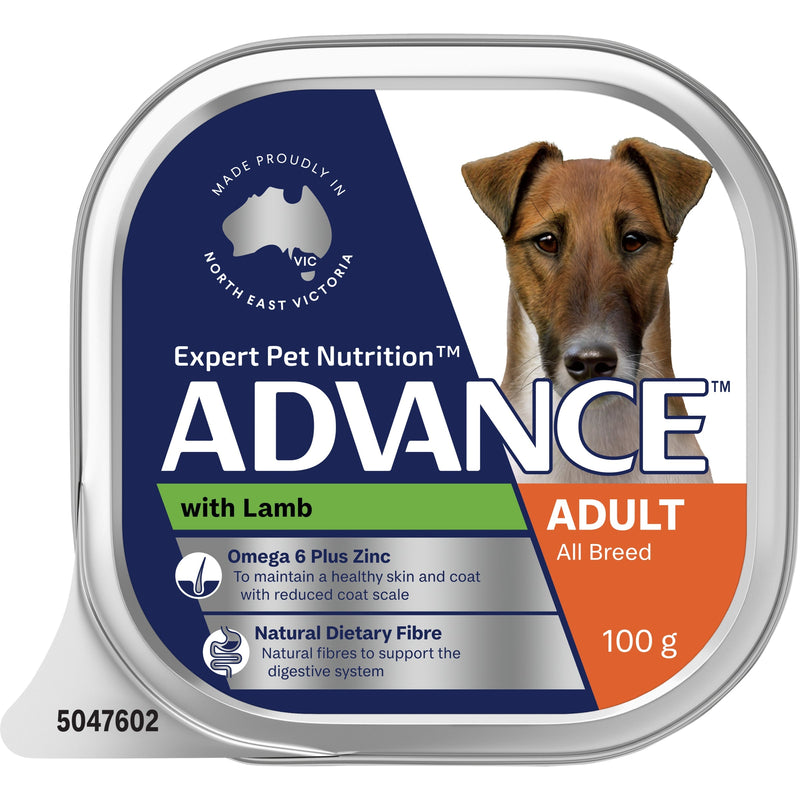 Advance Lamb All Breed Adult Dog Wet Food 100g x 12