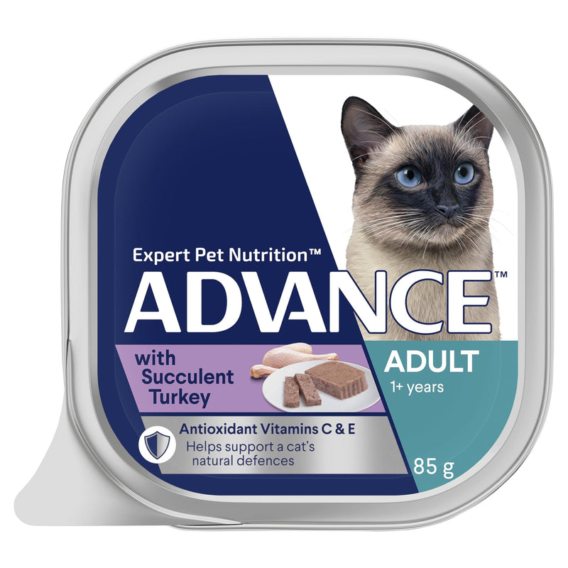 Advance Succulent Turkey Adult Cat Wet Food 85g x 7