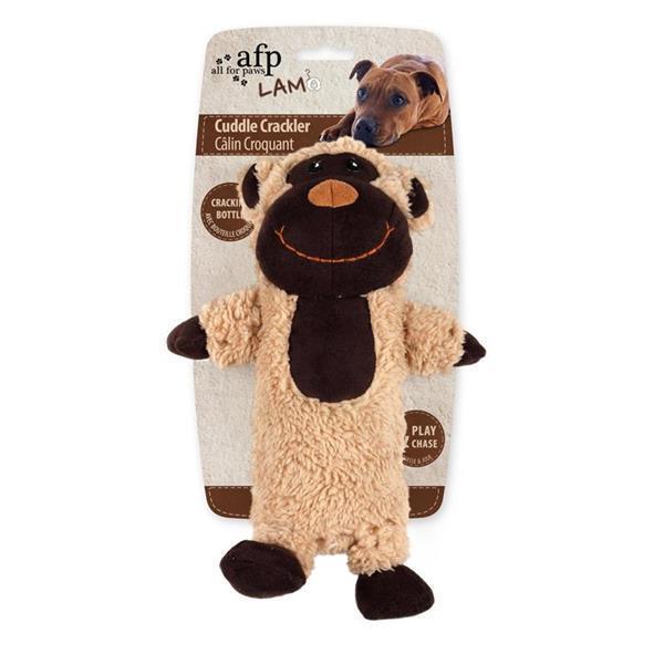 All for Paws Cuddle Cracklers Monkey Dog Toy***-Habitat Pet Supplies