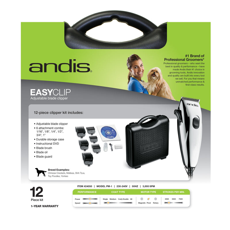 Andis Easy Clip Adjustable Blade Dog Clipper