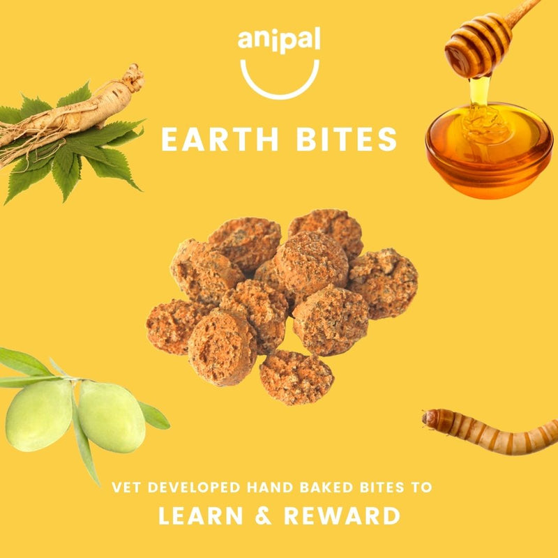 Anipal Earth Bites Learn and Reward Dog Treats 130g