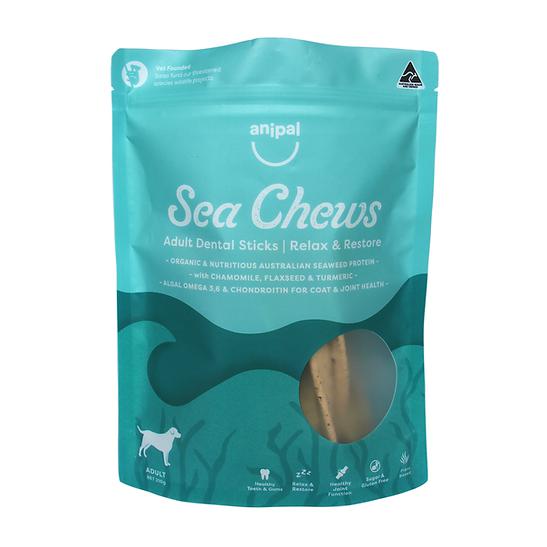 Anipal Sea Chews Relax and Restore Dental Sticks Dog Treats 200g-Habitat Pet Supplies