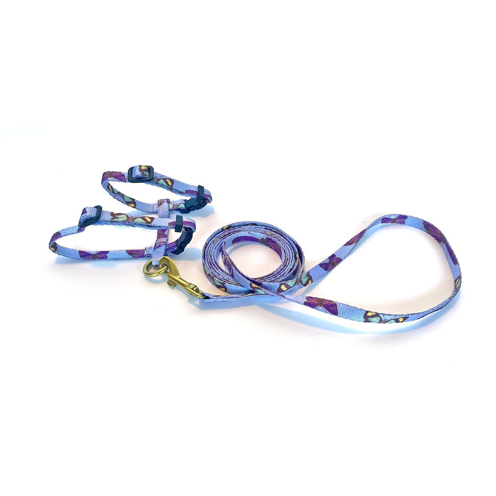 Anipal Bobby the Butterfly Recycled Cat Harness and Lead Extra Small-Habitat Pet Supplies