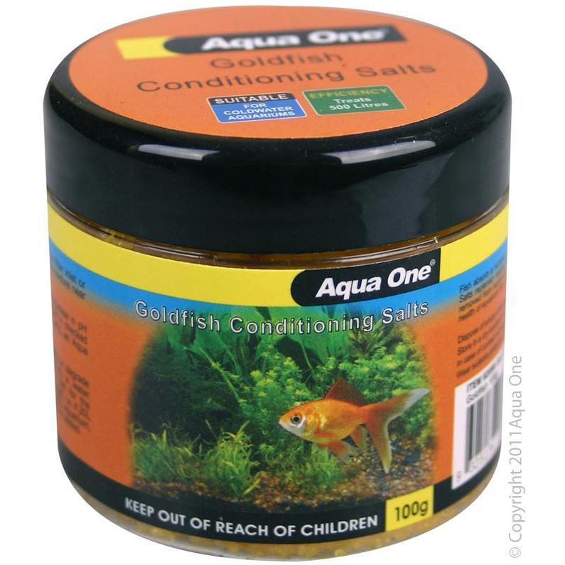 Aqua One Goldfish Conditioning Salt 100g-Habitat Pet Supplies