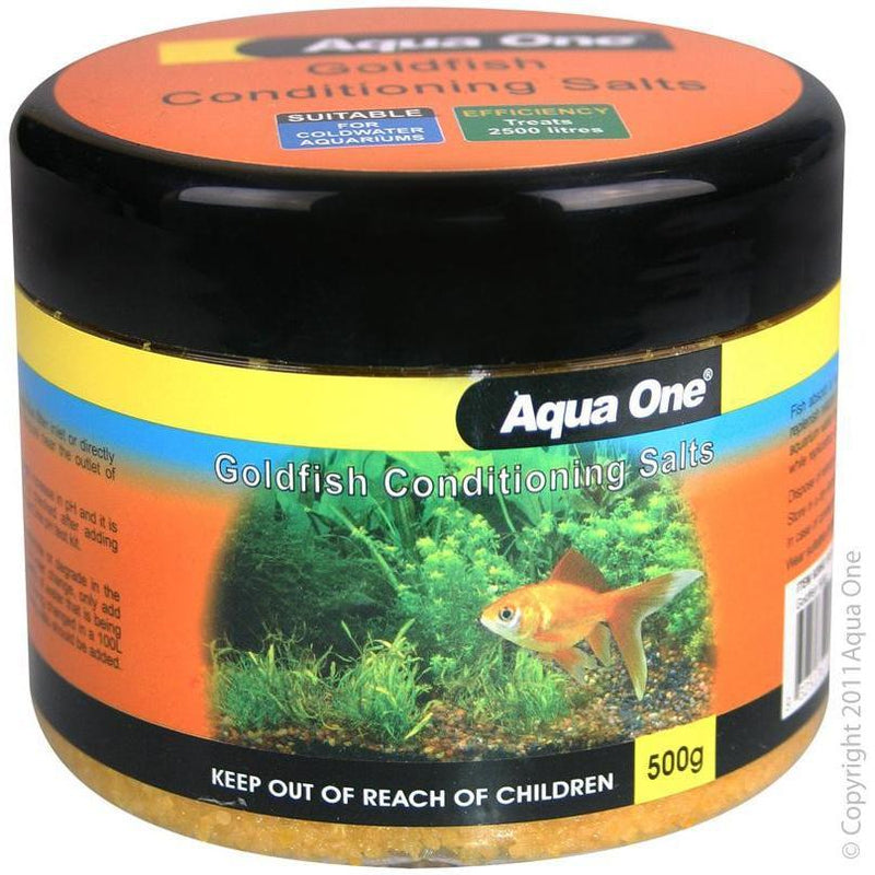 Aqua One Goldfish Conditioning Salt 500g-Habitat Pet Supplies