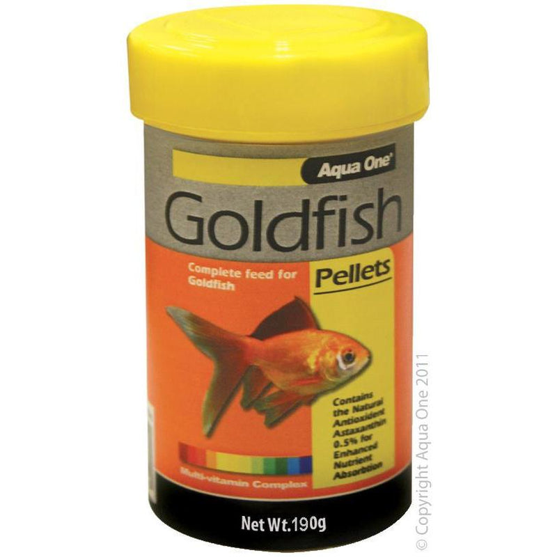 Aqua One Goldfish Pellets 2mm 190g-Habitat Pet Supplies