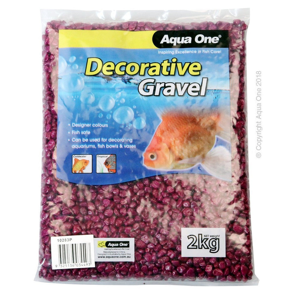 Aqua One Gravel Purple 2kg-Habitat Pet Supplies