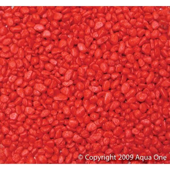 AQUA ONE GRAVEL RED 2KG - Habitat Pet Supplies Altona & Chirnside Park