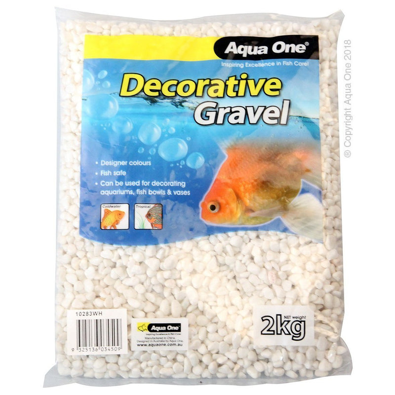 Aqua One Gravel White 2kg-Habitat Pet Supplies