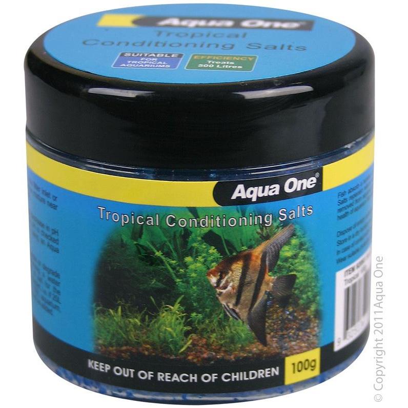 Aqua One Tropical Conditioning Salt 100g-Habitat Pet Supplies