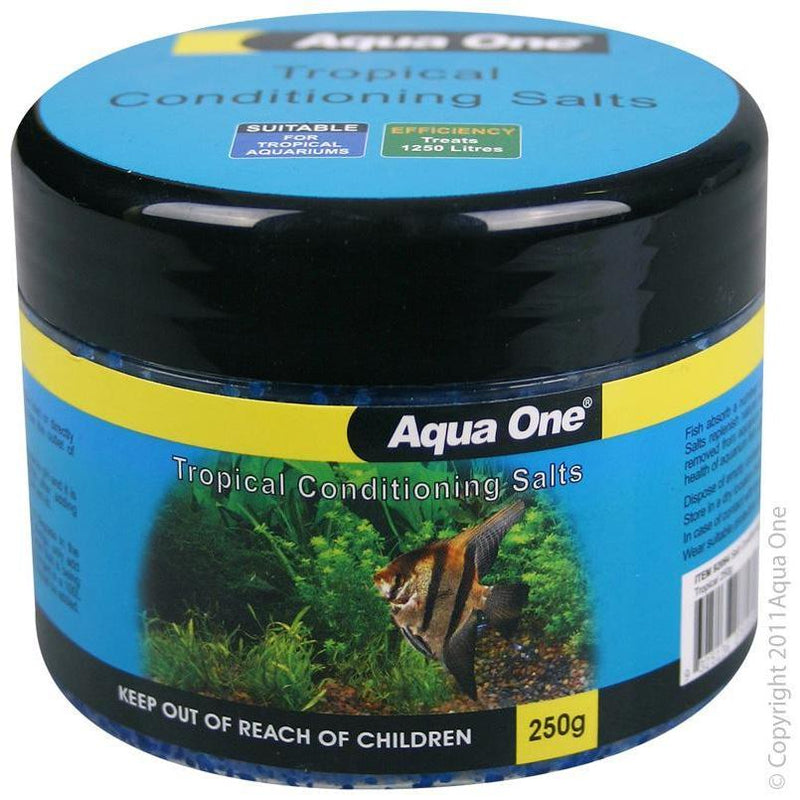 Aqua One Tropical Conditioning Salt 250g-Habitat Pet Supplies