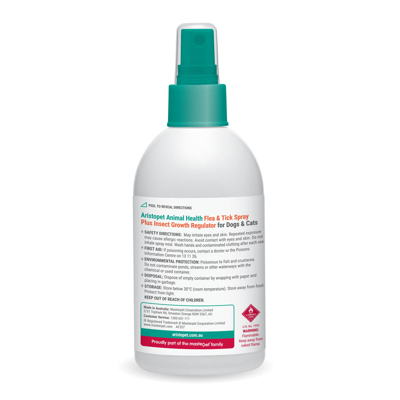 Aristopet Flea and Tick Spray for Dogs and Cats 250ml