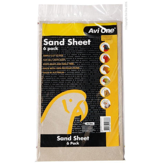 Avi One Bird Sand Sheet 6 Pack