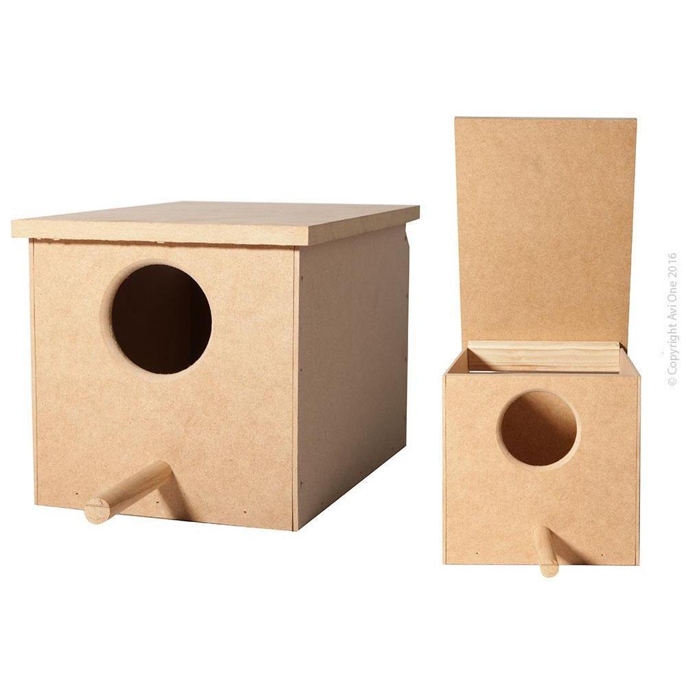 Avi One Wooden Nesting Box for Finches***-Habitat Pet Supplies