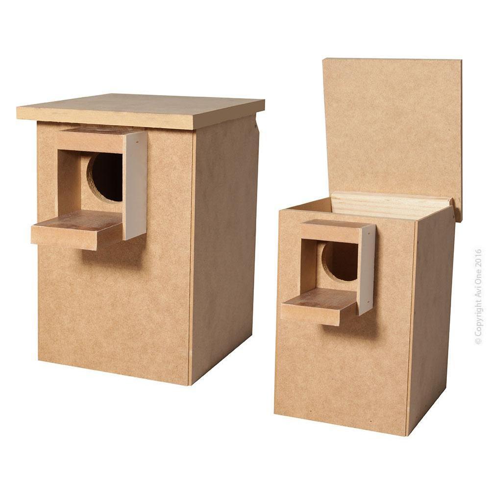 Avi One Wooden Nesting Box for Lovebirds***-Habitat Pet Supplies