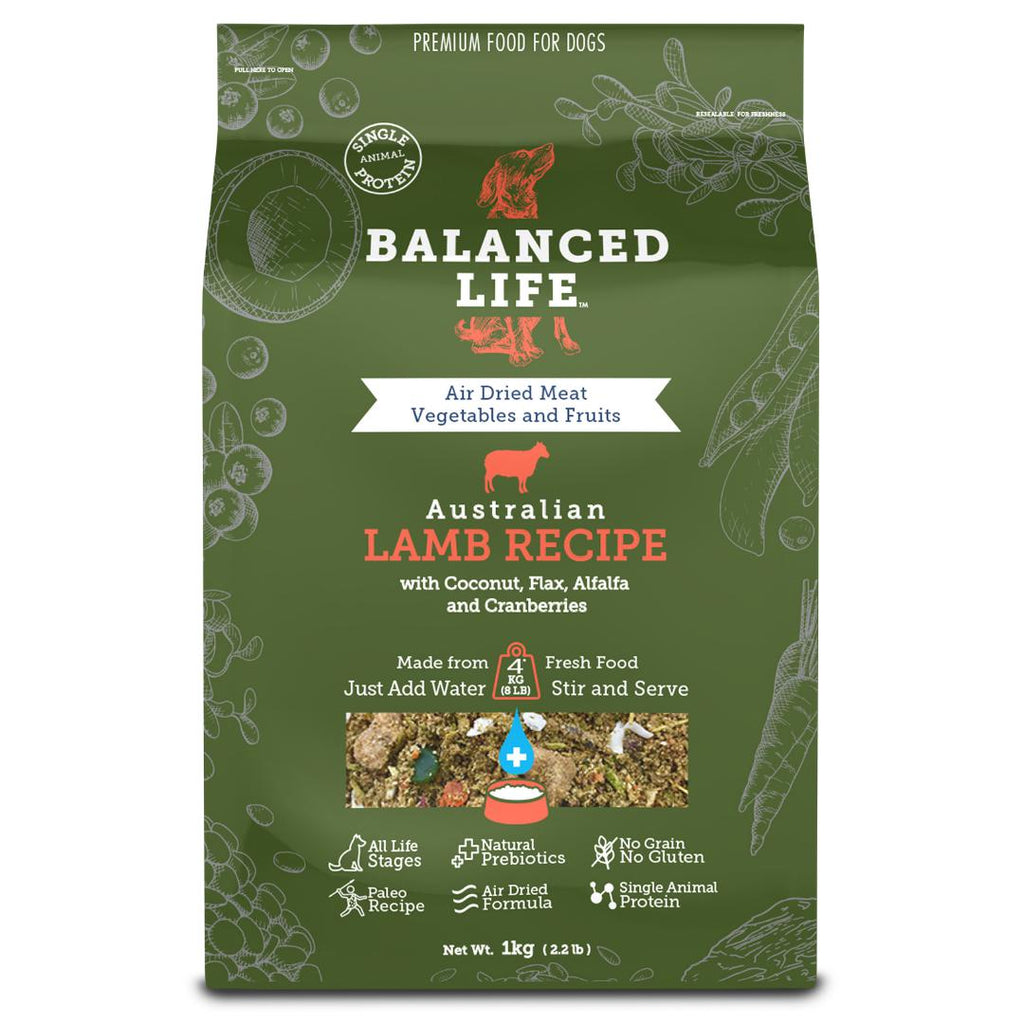 Balanced Life Dog Lamb Recipe Dry Food 1kg-Habitat Pet Supplies