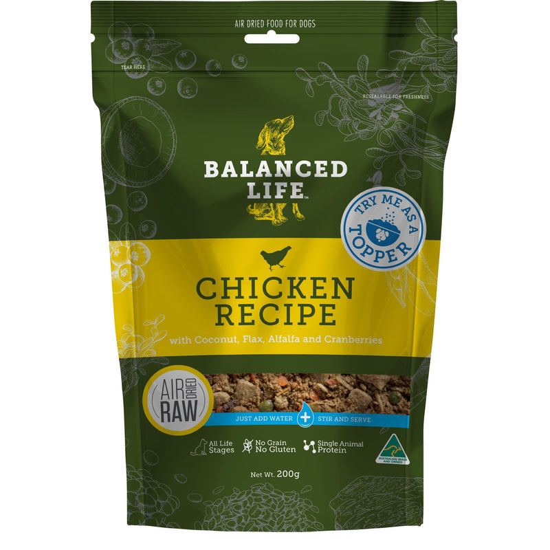 Balanced Life Rehydratable Chicken Dog Food Topper 200g-Habitat Pet Supplies
