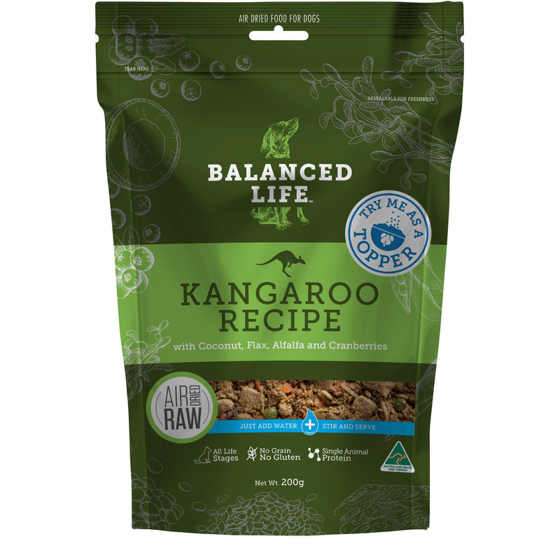 Balanced Life Rehydratable Kangaroo Dog Food Topper 200g-Habitat Pet Supplies