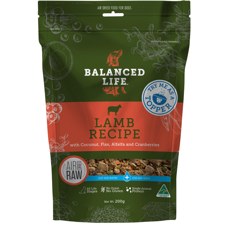 Balanced Life Rehydratable Lamb Dog Food Topper 200g-Habitat Pet Supplies