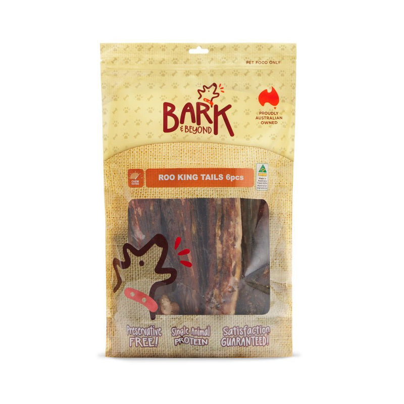 Bark and Beyond Kangaroo King Tails Dog Treats 6 Pack-Habitat Pet Supplies