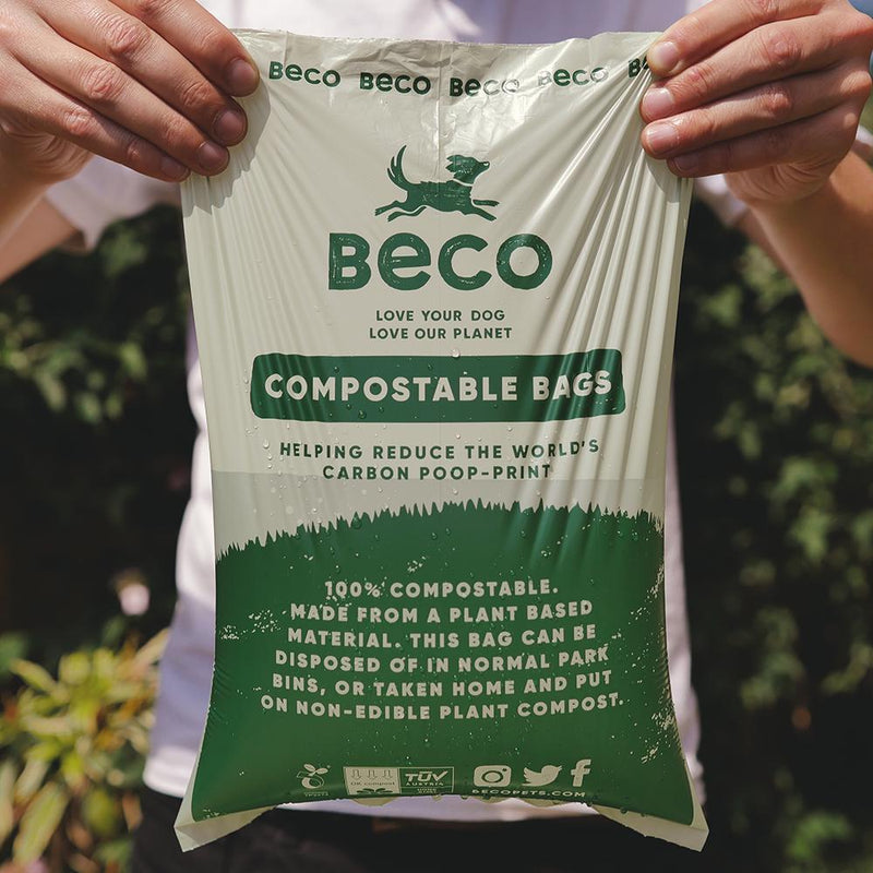 Beco Eco-Friendly Compostable Dog Poop Bags 96pk (+_+)
