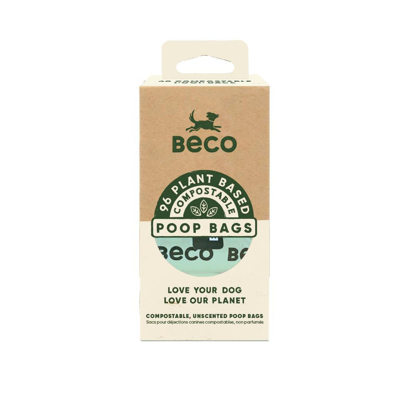 Beco Eco-Friendly Compostable Dog Poop Bags 96pk (+_+)-Habitat Pet Supplies