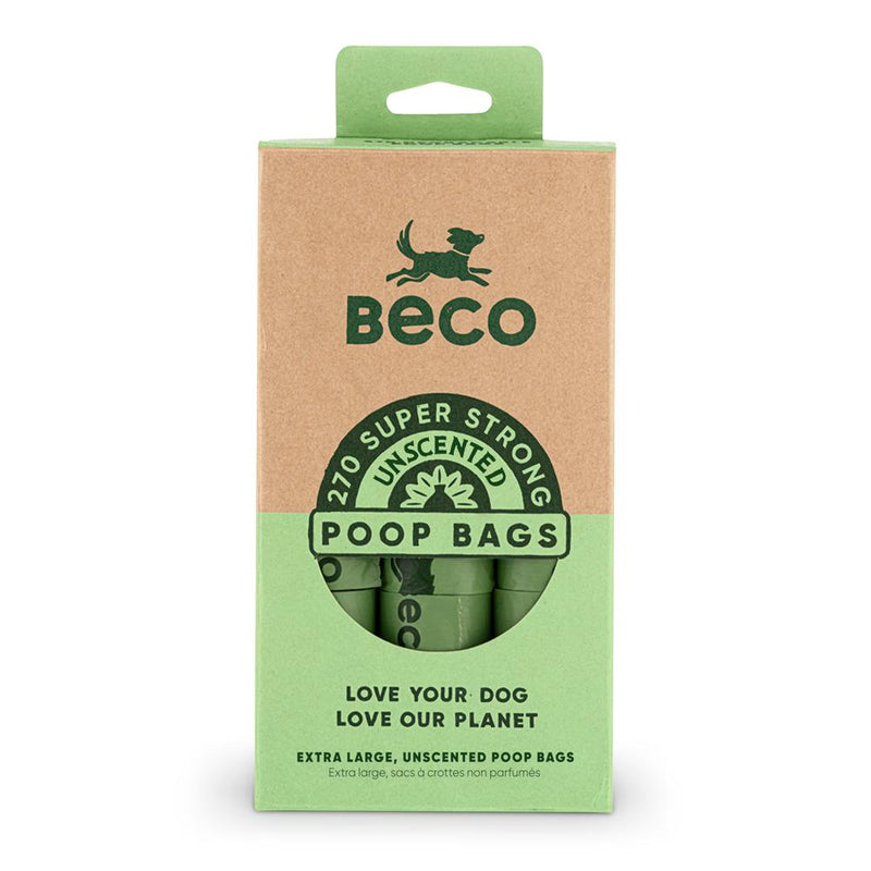 Beco Super Strong Unscented Degradable Dog Poop Bags 270pk-Habitat Pet Supplies
