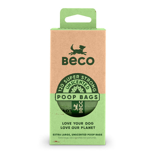 Beco Super Strong Unscented Dog Poop Bags 120pk
