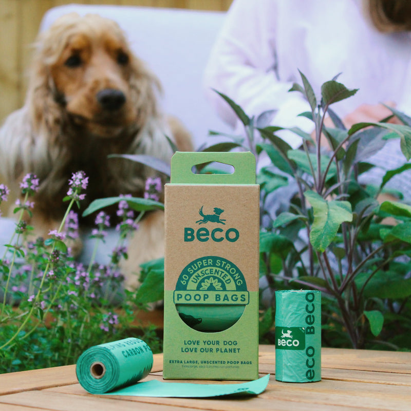 Beco Super Strong Unscented Dog Poop Bags 60pk (+_+)