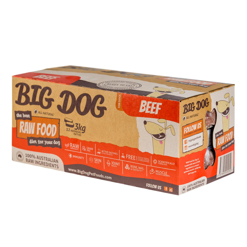 Big Dog BARF Beef Raw Dog Food 3kg