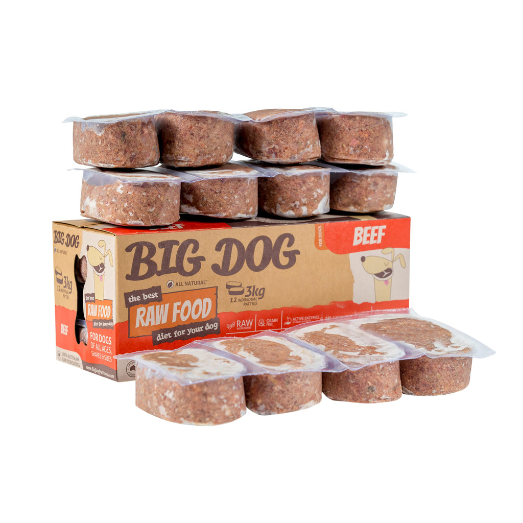 Big Dog BARF Beef Raw Dog Food 3kg-Habitat Pet Supplies