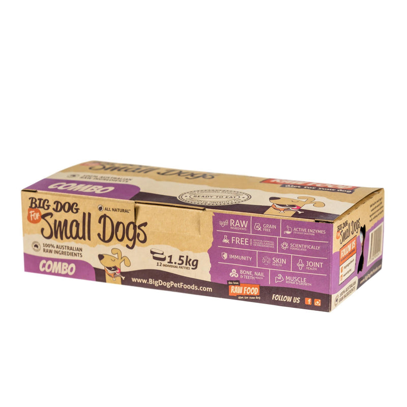 Big Dog BARF Combo Raw Dog Food for Small Dogs 1.5kg Habitat Pet Supplies