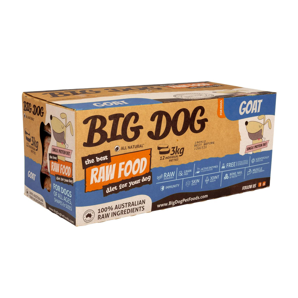 Big Dog BARF Goat Raw Dog Food 3kg-Habitat Pet Supplies